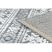 Szőnyeg SOLE D3732 Aztec gyémánt lapos szövött szürke / bézs 80x150 cm