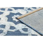 Kab. Szőnyeg SOLE D3881 lapos szövött kék / bézs 120x170 cm
