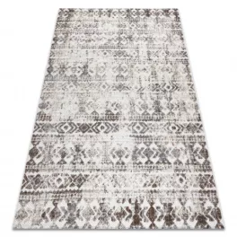   Kab. Szőnyeg SOLE D3732 Aztec gyémánt lapos szövött bézs 140x190 cm