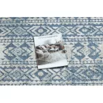 Kab. Szőnyeg SOLE D3732 Aztec gyémánt lapos szövött kék / bézs 180x270 cm