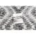 Modern szőnyeg MUNDO D7461 gyémánt 3D szabadtéri szürke / bézs  80x150 cm