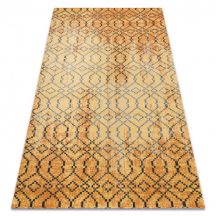   Modern szőnyeg MUNDO D5751 glamour szabadtéri narancssárga / fekete 80x250 cm
