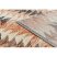Modern szőnyeg MUNDO D5781 háromszögek 3D szabadtéri narancssárga / bézs  80x250 cm