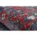 Modern szőnyeg MUNDO E0551 vintage szabadtéri piros / fekete 80x250 cm