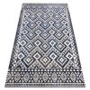 Modern szőnyeg MUNDO E0561 gyémánt, cikcakk 3D szabadtéri kék / bézs  80x250 cm