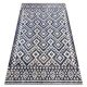 Modern szőnyeg MUNDO E0561 gyémánt, cikcakk 3D szabadtéri kék / bézs  80x250 cm