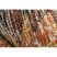 Modern szőnyeg MUNDO D5781 háromszögek 3D szabadtéri narancssárga / bézs  120x170 cm