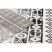 Modern szőnyeg MUNDO E0592 etnikai szabadtéri bézs / fekete 120x170 cm