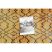 Modern szőnyeg MUNDO D5751 glamour szabadtéri narancssárga / fekete 140x190 cm