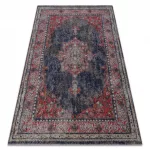 Kab. Modern szőnyeg MUNDO E0551 vintage szabadtéri piros / fekete 140x190 cm