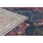 Kab. Modern szőnyeg MUNDO E0551 vintage szabadtéri piros / fekete 140x190 cm