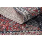 Kab. Modern szőnyeg MUNDO E0551 vintage szabadtéri piros / fekete 140x190 cm