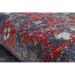 Kab. Modern szőnyeg MUNDO E0551 vintage szabadtéri piros / fekete 140x190 cm