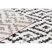 Modern szőnyeg MUNDO E0621 geometriai szabadtéri bézs / fekete 140x190 cm