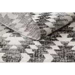 Kab. Modern szőnyeg MUNDO D7461 gyémánt 3D szabadtéri szürke / bézs  160x220 cm