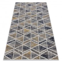   Modern szőnyeg MUNDO D7891 gyémánt, háromszögek 3D szabadtéri szürke / bézs  180x270 cm