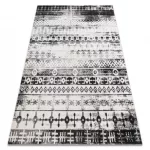 Kab. Modern szőnyeg MUNDO E0592 etnikai szabadtéri bézs / fekete 200x290 cm