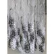 TRD. Kész függöny Brillant 77 fehér Fekete minta 300x160cm