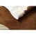 Szőnyeg mesterséges marhabőr, tehén G5070-2 fehér barna bőr 100x150 cm