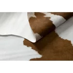 Kab. Szőnyeg mesterséges bőr G5069-2 fehér barna bőr 180x220 cm