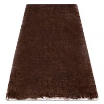   Modern, mosható szőnyeg LAPIN shaggy, csúszásgátló elefántcsont / csokoládé 60x100 cm