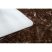 Modern, mosható szőnyeg LAPIN shaggy, csúszásgátló elefántcsont / csokoládé 80x150 cm