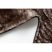 Modern, mosható szőnyeg LAPIN shaggy, csúszásgátló elefántcsont / csokoládé 80x150 cm