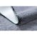 Modern, mosható szőnyeg LAPIN shaggy, csúszásgátló fekete / elefántcsont 133x180 cm
