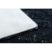 Modern, mosható szőnyeg LAPIN shaggy, csúszásgátló elefántcsont / fekete 133x180 cm