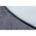 Modern, mosható szőnyeg LAPIN kör shaggy, csúszásgátló fekete / elefántcsont kör 80 cm