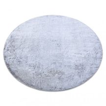   Modern, mosható szőnyeg LAPIN kör shaggy, csúszásgátló szürke / elefántcsont kör 80 cm