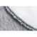 Modern, mosható szőnyeg TEDDY Kör shaggy, plüss, nagyon vastag, csúszásgátló szürke kör 100 cm