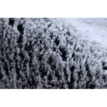 Kab. Modern, mosható szőnyeg LAPIN shaggy, csúszásgátló fekete / elefántcsont 120x160 cm