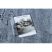 Modern, mosható szőnyeg LAPIN shaggy, csúszásgátló szürke / elefántcsont 160x220 cm