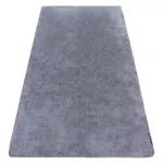 Kab. Modern, mosható szőnyeg LAPIN shaggy, csúszásgátló fekete / elefántcsont 160x220 cm