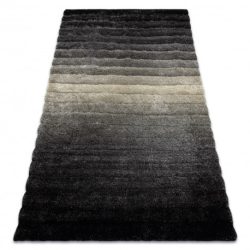 Modern FLIM 007-B6 shaggy szőnyeg, Csík - szürke 80x150 cm