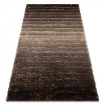 Modern FLIM 007-B3 shaggy szőnyeg, Csík - barna 80x150 cm