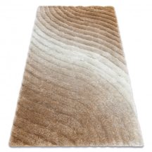   Modern FLIM 006-B5 shaggy szőnyeg, Hullámok - bézs 120x160 cm