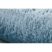 Modern, mosható szőnyeg POSH shaggy, plüss, vastag, csúszásgátló, kék 50x80 cm