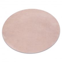   Modern, mosható szőnyeg POSH kör shaggy, plüss, vastag, csúszásgátló, pirosító rózsaszín kör 60 cm