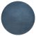 Modern, mosható szőnyeg POSH kör shaggy, plüss, vastag, csúszásgátló, kék kör 80 cm