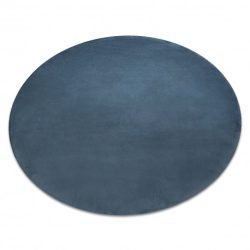 Modern, mosható szőnyeg POSH kör shaggy, plüss, vastag, csúszásgátló, kék kör 100 cm