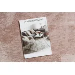 Kab. Modern mosható szőnyeg SHAPE 3105 Szív shaggy - pirosító rózsaszín plüss, csúszásgátló 80x80 cm