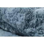 Kab. Modern mosható szőnyeg SHAPE 3148 Csillag shaggy - kék plüss, csúszásgátló 80x80 cm