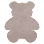 Kab. Modern mosható szőnyeg SHAPE 3146 Teddi maci shaggy - pirosító rózsaszín plüss, csúszásgátló 80x96 cm