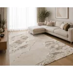 Den. Sunpro C4672A bézs 80X150Cm modern szőnyeg