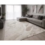 Den. Sunpro C4672A bézs 80X150Cm modern szőnyeg