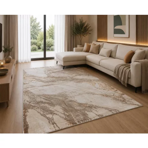 Den. Sunpro C4759A krém/gold 60X110Cm modern szőnyeg