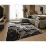 Den. Sunpro C4764B szürke/gold 60X110Cm modern szőnyeg
