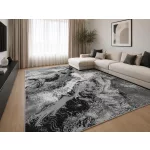 Den. Sunpro C4764B világosszürke/szürke 60X110Cm modern szőnyeg